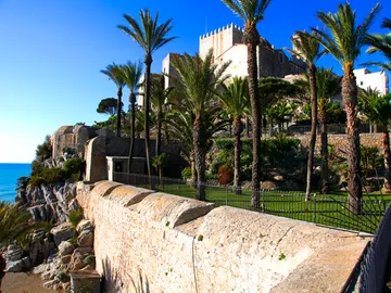 El castillo de Peñíscola. El castillo de Peñíscola.