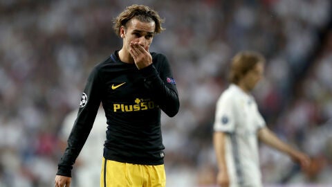 Griezmann, en un partido con el Atlético de Madrid
