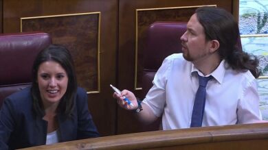 Rafael Hernando enfada a Podemos tras aludir a la relación entre Pablo Iglesias e Irene Montero