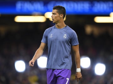 Cristiano Ronaldo, antes de la final de la Champions