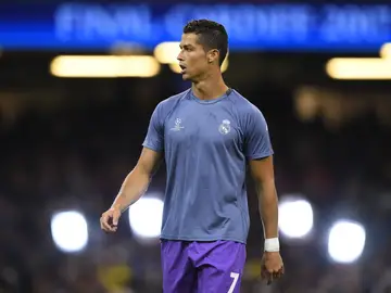 Cristiano Ronaldo, antes de la final de la Champions Cristiano Ronaldo, antes de la final de la Champions