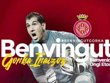 Gorka Iraizoz, nuevo jugador del Girona Gorka Iraizoz, nuevo jugador del Girona
