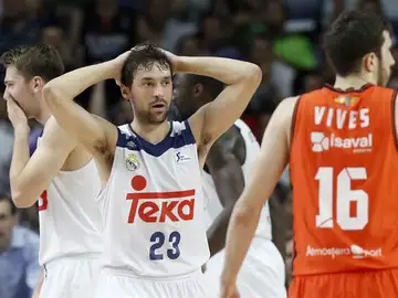 Llull lamenta la derrota ante el Valencia Basket Llull lamenta la derrota ante el Valencia Basket