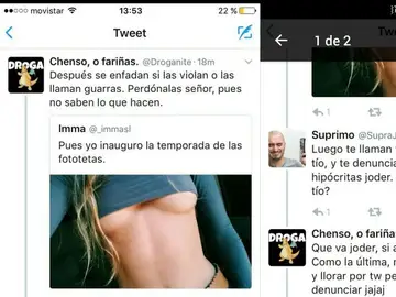 Capturas de pantalla de Twitter Capturas de pantalla de Twitter