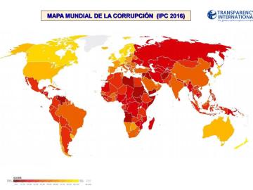 Mapa mundial de la corrupción