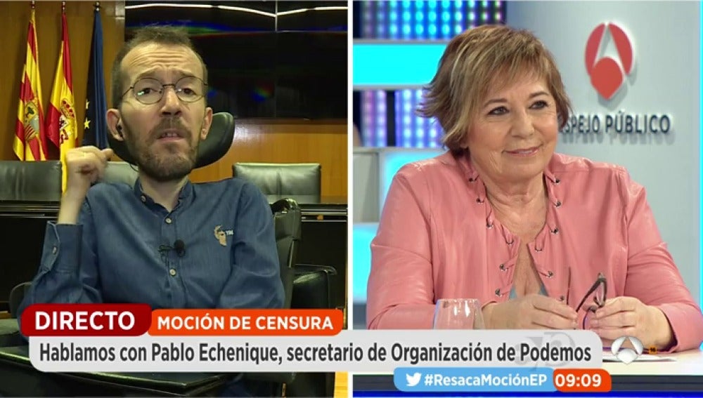 Echenique, sobre el PSOE: "Espero que las palabras se conviertan en hechos en semanas o meses para echar al PP"