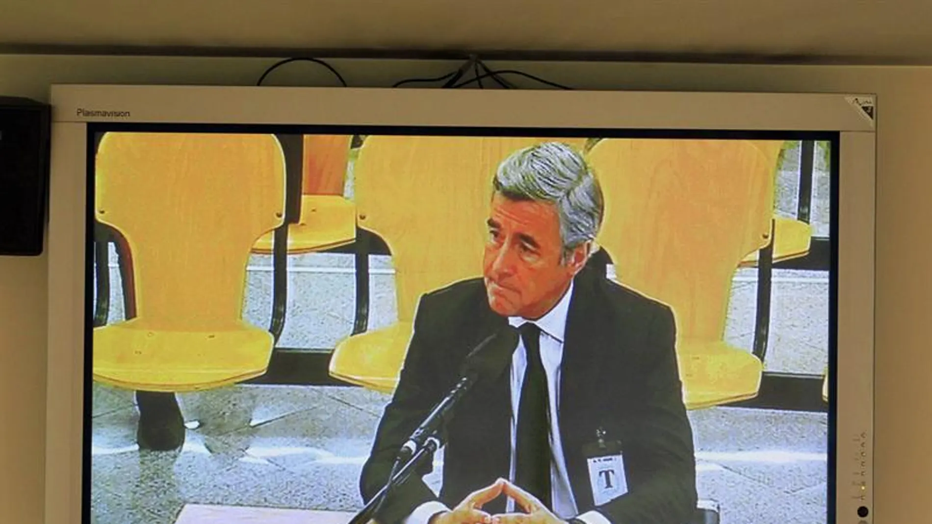 Imagen tomada de un monitor de la sala de prensa de la Audiencia Nacional Imagen tomada de un monitor de la sala de prensa de la Audiencia Nacional