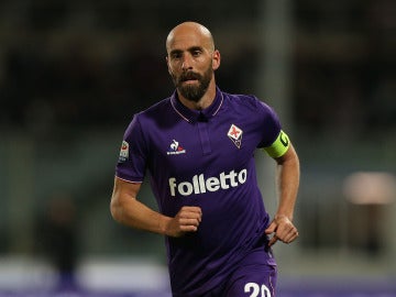 Borja Valero, en un partido con la Fiorentina