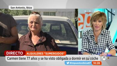 El drama de Carmen, la anciana de 77 años que lleva un año durmiendo en un coche en Ibiza