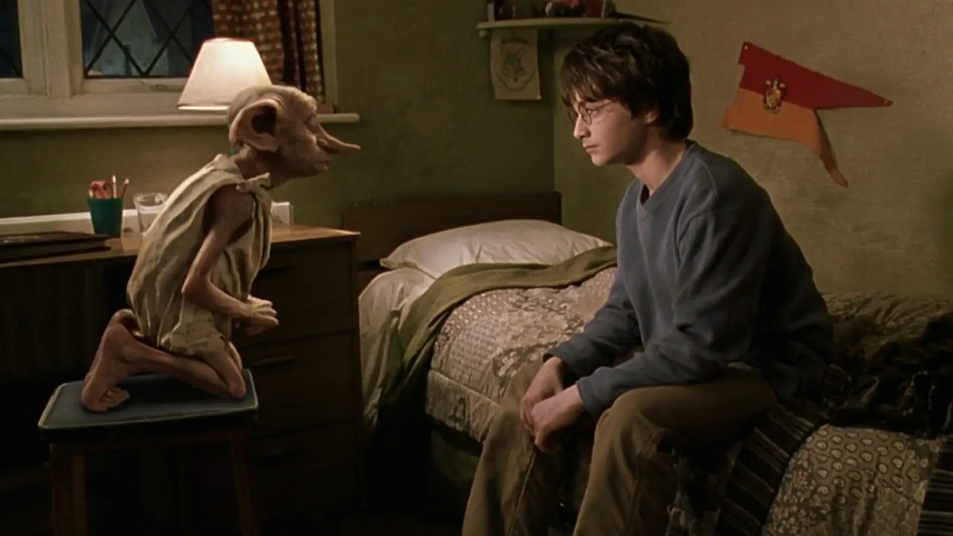 Imagen de Dobby en 'Harry Potter y la cámara secreta'
