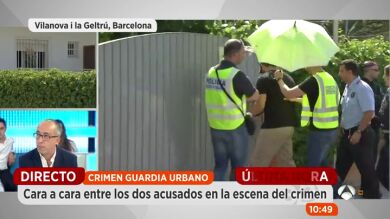 Los acusados de matar a un compañero de la Guardia Urbana de Barcelona se enfrentan cara a cara a la reconstrucción del crimen