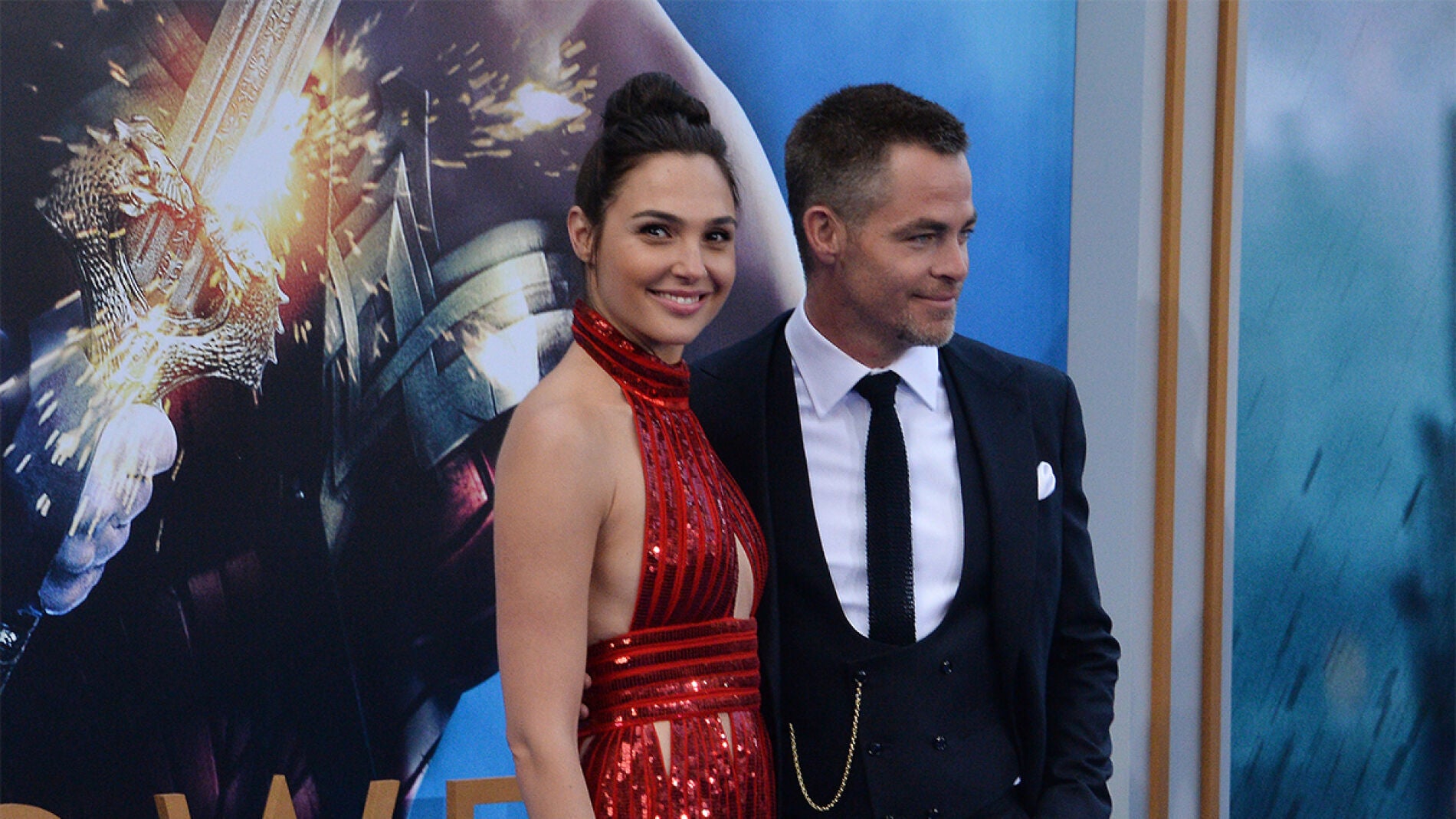 Gal Gadot junto a Chris Pine
