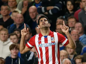 Diego Costa celebra un gol con el Atlético de Madrid Diego Costa celebra un gol con el Atlético de Madrid