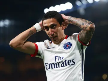 Di María, en un partido con el PSG Di María, en un partido con el PSG