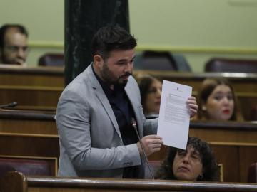 El portavoz de ERC, Gabriel Rufián