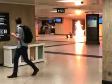 Así fue la explosión en la Estación Central que pudo provocar una nueva tragedia en Bruselas Así fue la explosión en la Estación Central que pudo provocar una nueva tragedia en Bruselas