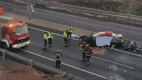 Un kamikaze provoca un accidente mortal en una carretera de Tenerife Un kamikaze provoca un accidente mortal en una carretera de Tenerife