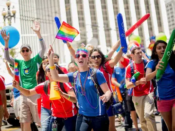 Empleados de Google celebran el Orgullo Empleados de Google celebran el Orgullo