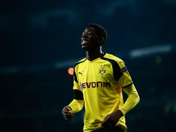 Dembélé, durante un partido con el Dortmund Dembélé, durante un partido con el Dortmund
