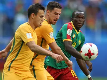 Aboubakar dispara a puerta ante la oposición australiana Aboubakar dispara a puerta ante la oposición australiana