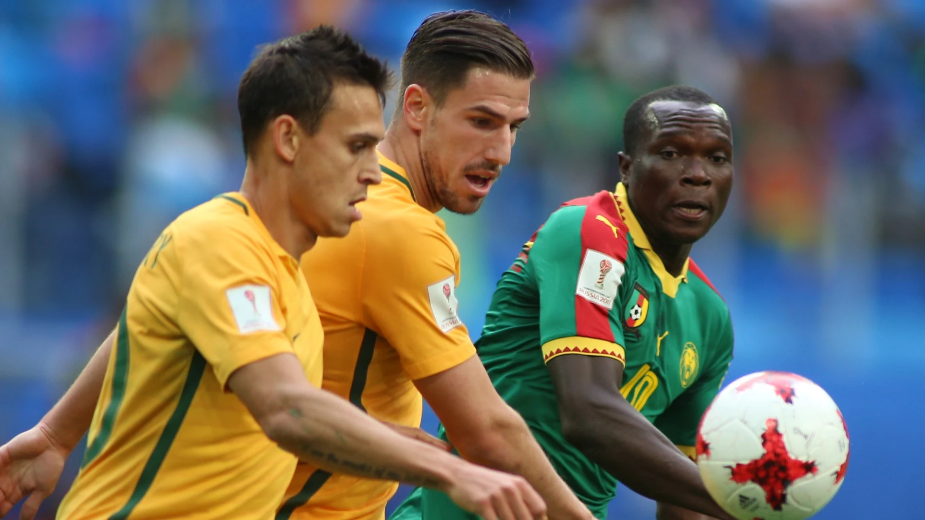 Aboubakar dispara a puerta ante la oposición australiana Aboubakar dispara a puerta ante la oposición australiana