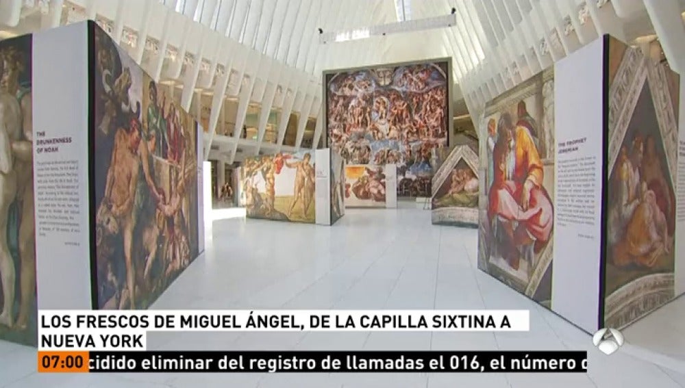 Los frescos de la Capilla Sixtina, en Nueva York
