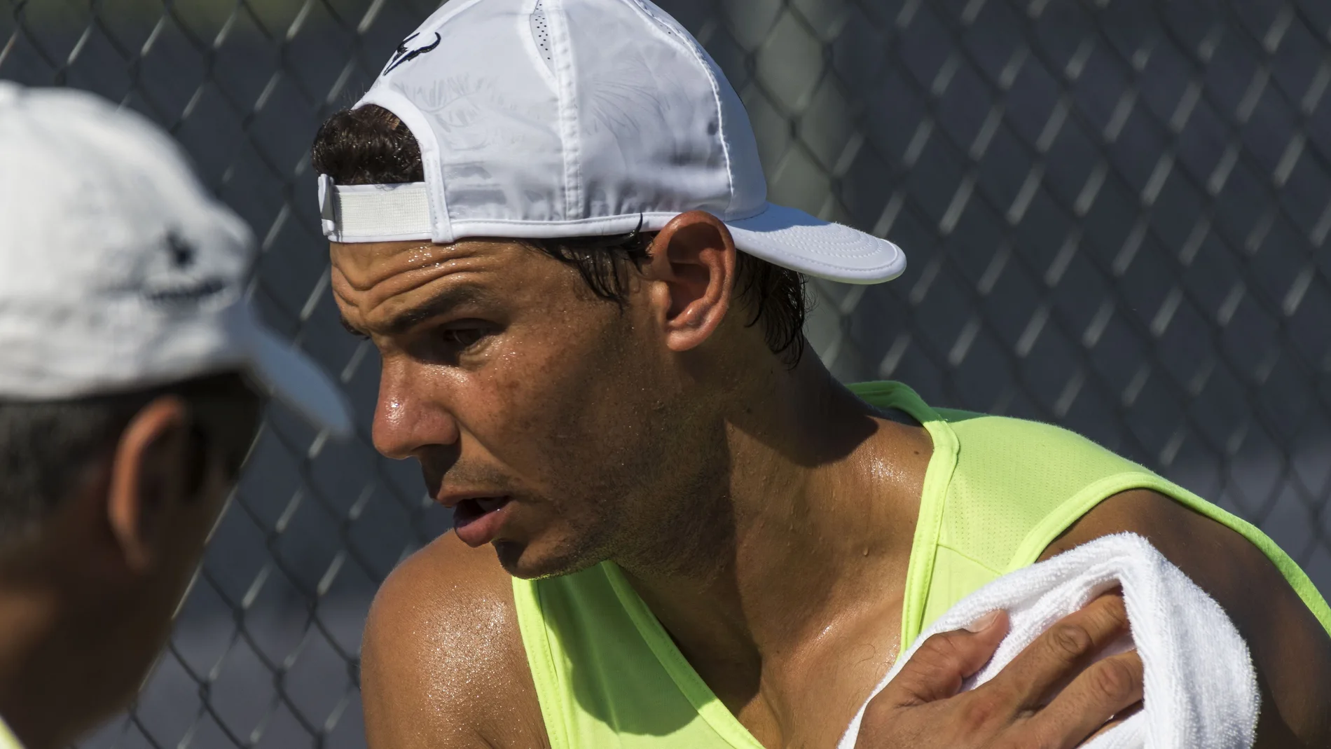 Rafa Nadal, en un entrenamiento en Mallorca Rafa Nadal, en un entrenamiento en Mallorca