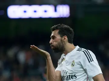 Arbeloa celebra un gol durante su época como jugador del Real Madrid Arbeloa celebra un gol durante su época como jugador del Real Madrid