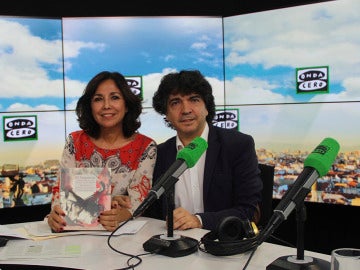 Mario Garcés con Isabel Gemio en su programa