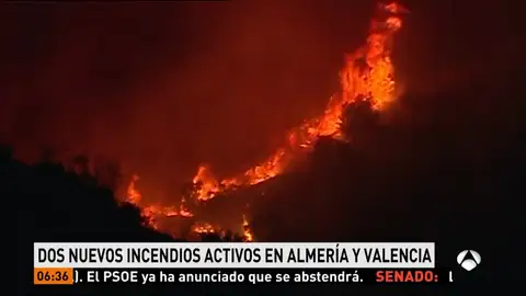 Incendio en la sierra calderona Incendio en la sierra calderona