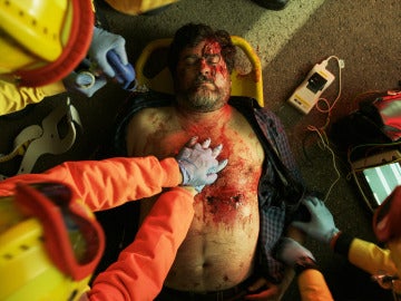 Fernando Soto vive en su propia piel el accidente de Ángel en 'La casa de papel'