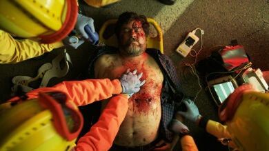 Fernando Soto vive en su propia piel el accidente de Ángel en 'La casa de papel'