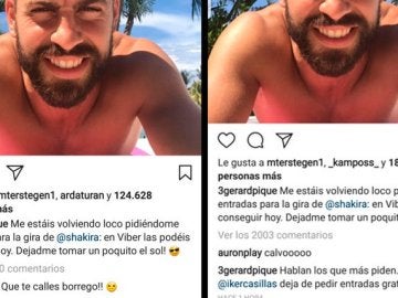 El 'pique' en Instagram entre Piqué y Casillas