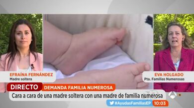 Cara a cara de una madre soltera con una madre de familia numerosa