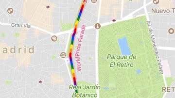 Google Maps muestra el recorrido del desfile del Orgullo