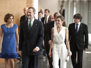 Los Reyes y Carles Puigdemont Los Reyes y Carles Puigdemont