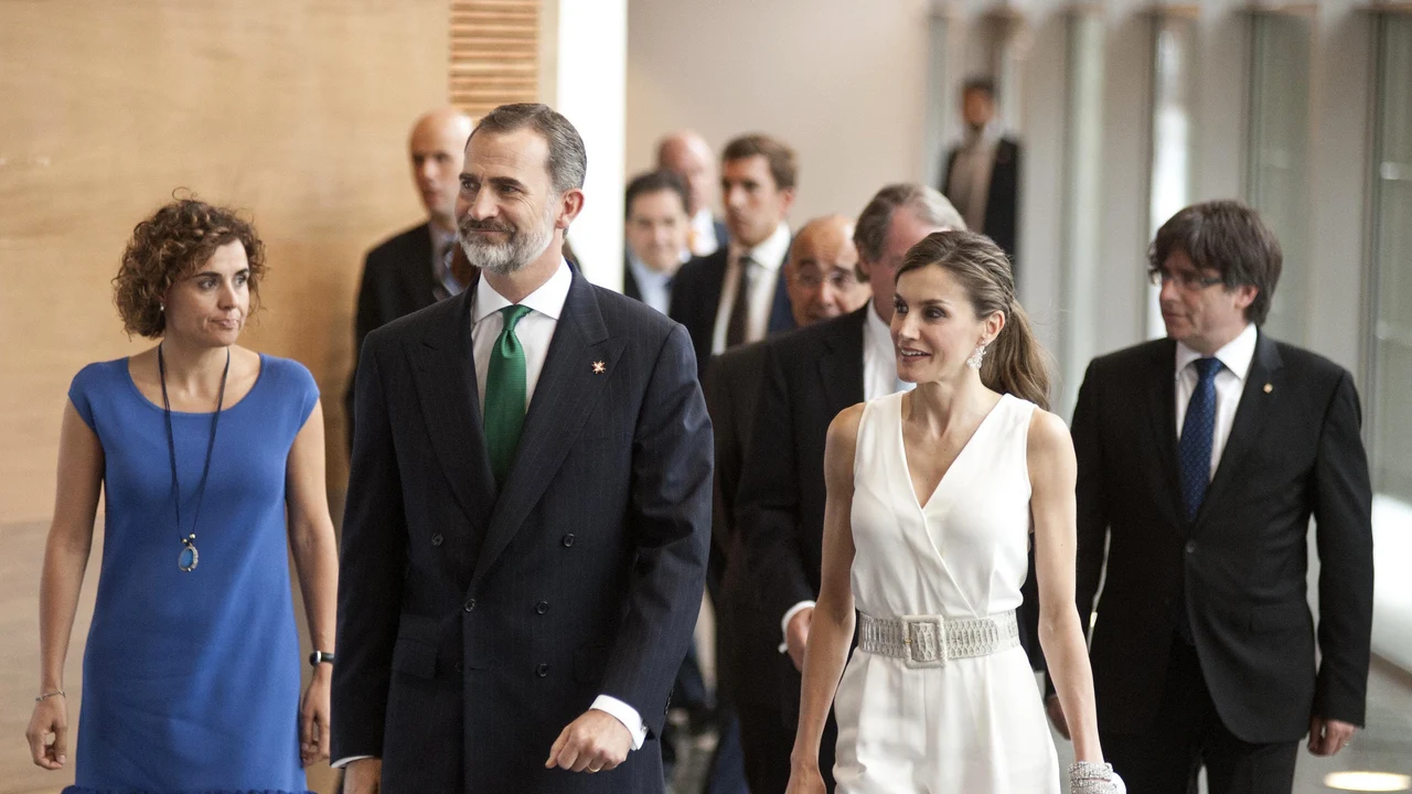 Los Reyes y Carles Puigdemont Los Reyes y Carles Puigdemont