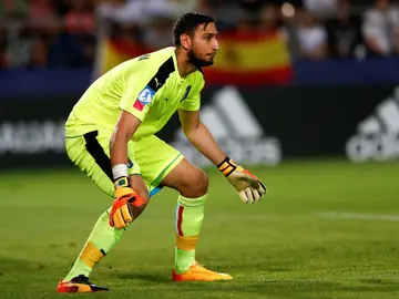 Donnarumma, durante el partido contra España del Europeo sub 21 Donnarumma, durante el partido contra España del Europeo sub 21