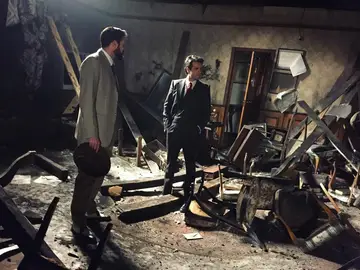 Carmelo y Severo en La Quinta de Miel Amarga destrozada Carmelo y Severo en La Quinta de Miel Amarga destrozada