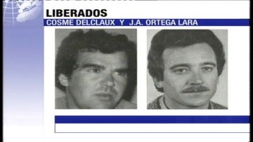 El funcionario Ortega Lara era rescatado de un zulo y ETA liberaba al empresario Delclaux