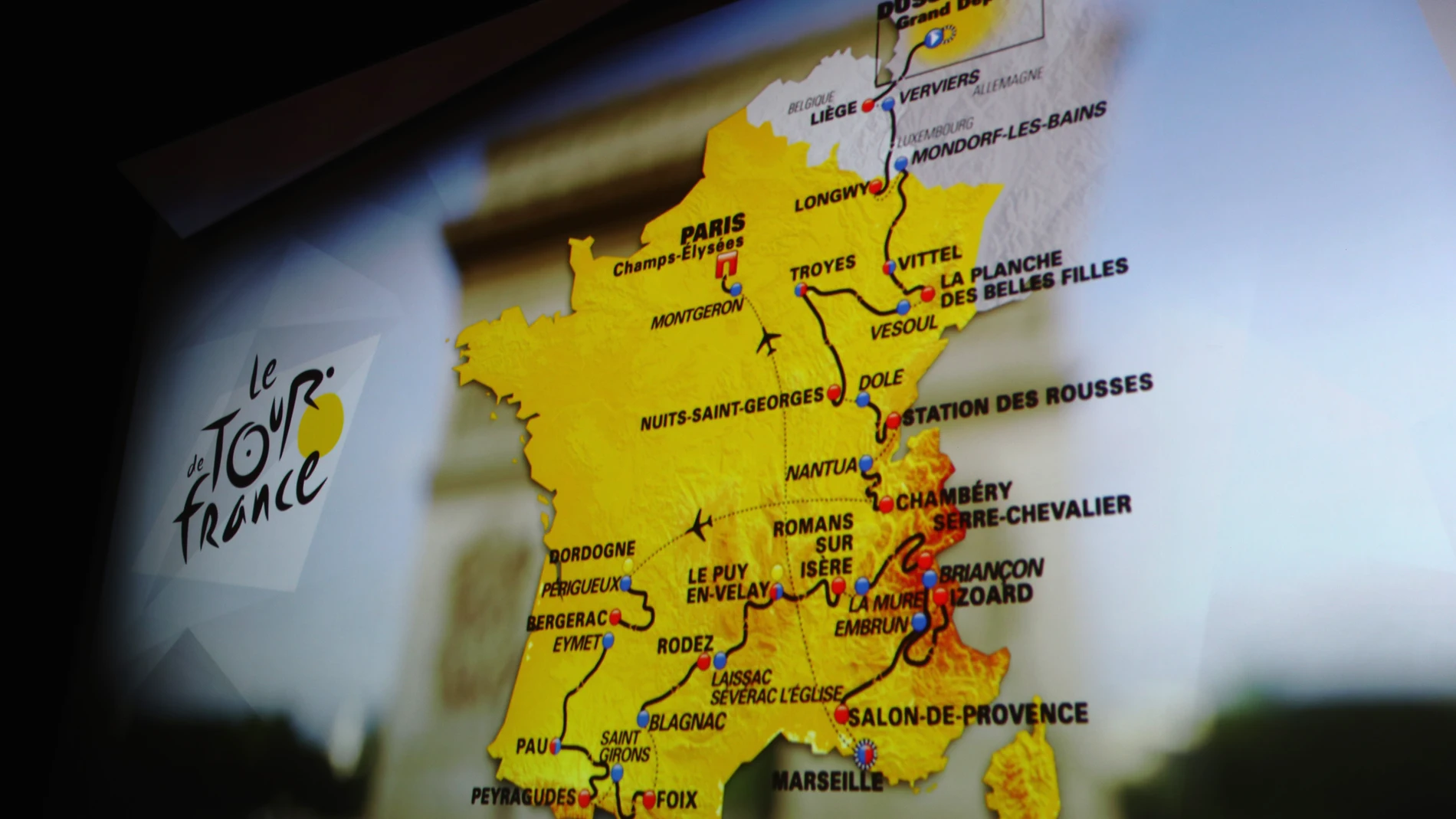 La ruta del Tour 2017 La ruta del Tour 2017