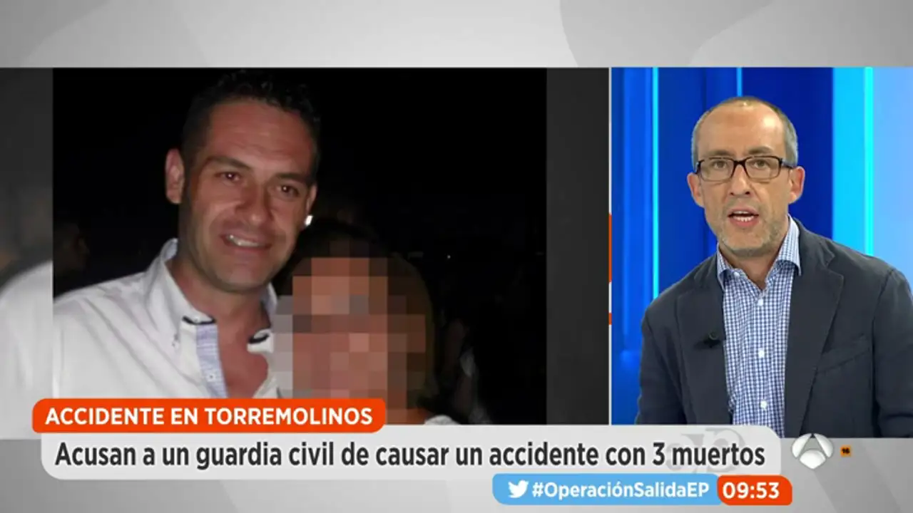 Prisión sin fianza para guardia civil acusado de provocar 3 muertes en un accidente de tráfico