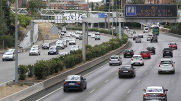 Tráfico de salida de Madrid por la A1