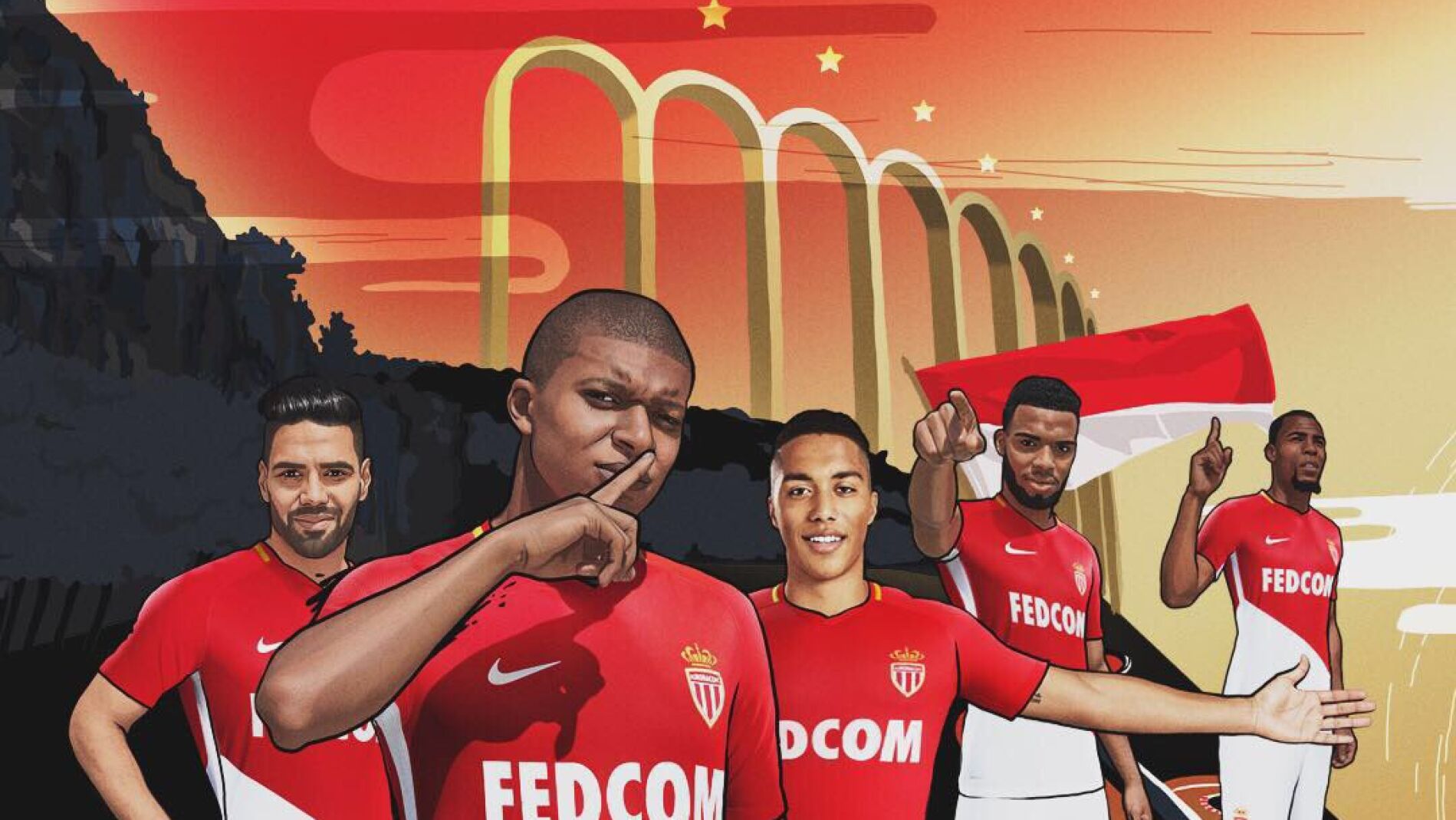 La nueva camiseta del M&oacute;naco, con Mbapp&eacute; como protagonista