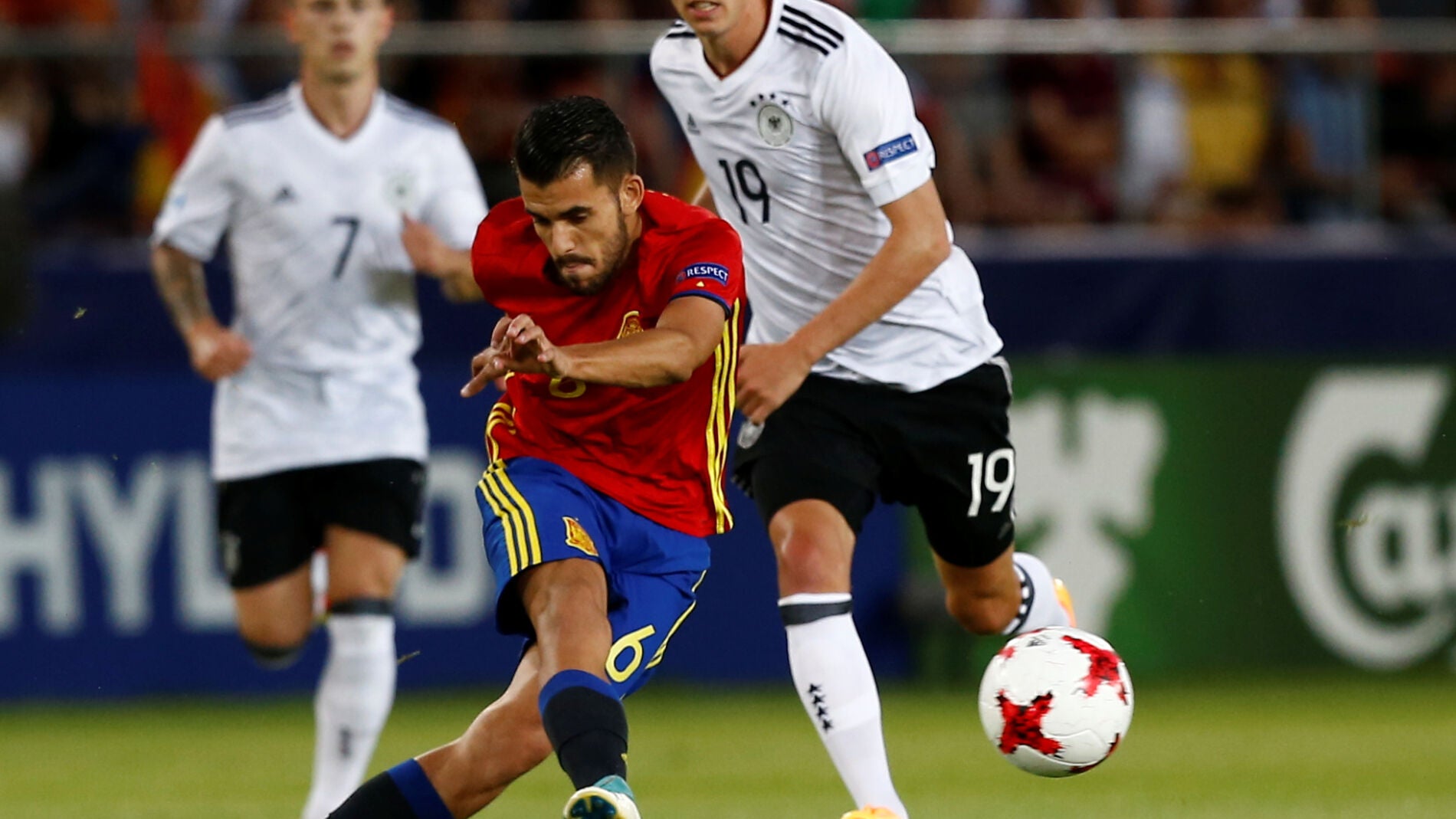 Ceballos, durante el partido contra Alemania
