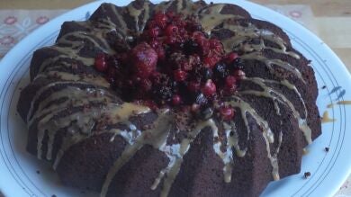 Al horno, ¡un bizcocho de café!