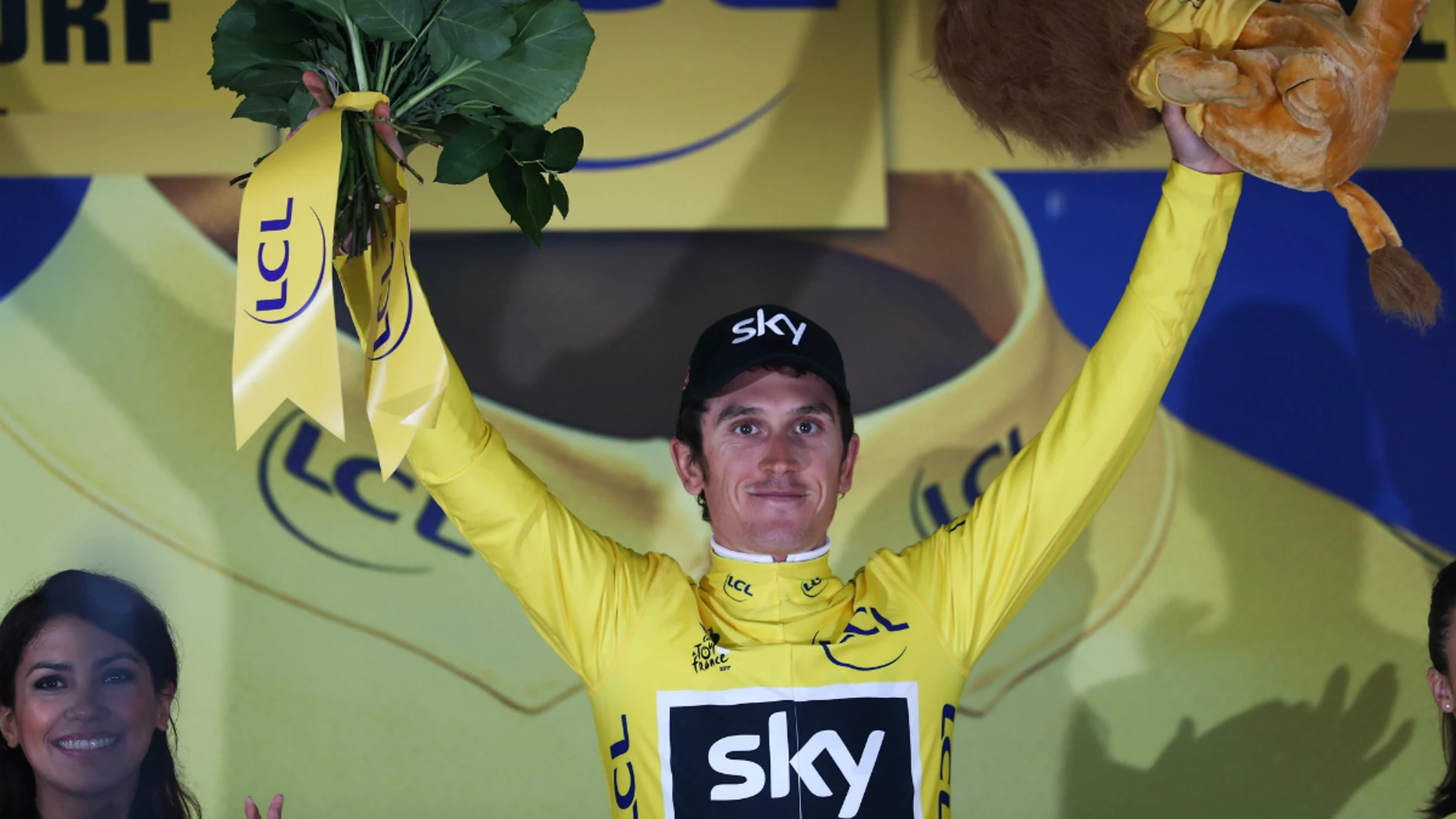 Geraint Thomas, de amarillo Geraint Thomas, de amarillo