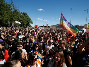 Celebración del orgullo Gay en Atocha Celebración del orgullo Gay en Atocha