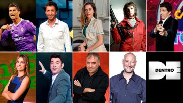 Algunos de los rostros de Atresmedia TV