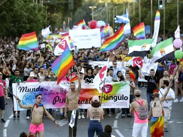 Imagen de archivo de la manifestación del Orgullo Gay en Madrid Imagen de archivo de la manifestación del Orgullo Gay en Madrid